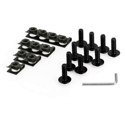 Parabrezza per carenatura in alluminio per moto M6x20mm Kit di clip per bulloni a vite QTY 10 Generico