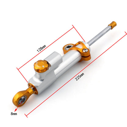 Stabilizzatore ammortizzatore di sterzo regolabile CNC universale per moto Top generico