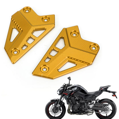 Protezioni tallone in alluminio CNC Piastre arretrate adatte per Kawasaki Z900 ZR900 2017-2020 Generico