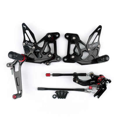 Pedane poggiapiedi posteriori regolabili CNC per MV Agusta F3 2012-2016 Generico