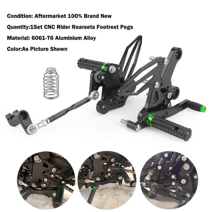 Pedane Pedane Regolabili Pedane Rest Fit per Kawasaki Ninja 250/400 2018-2022 Generico