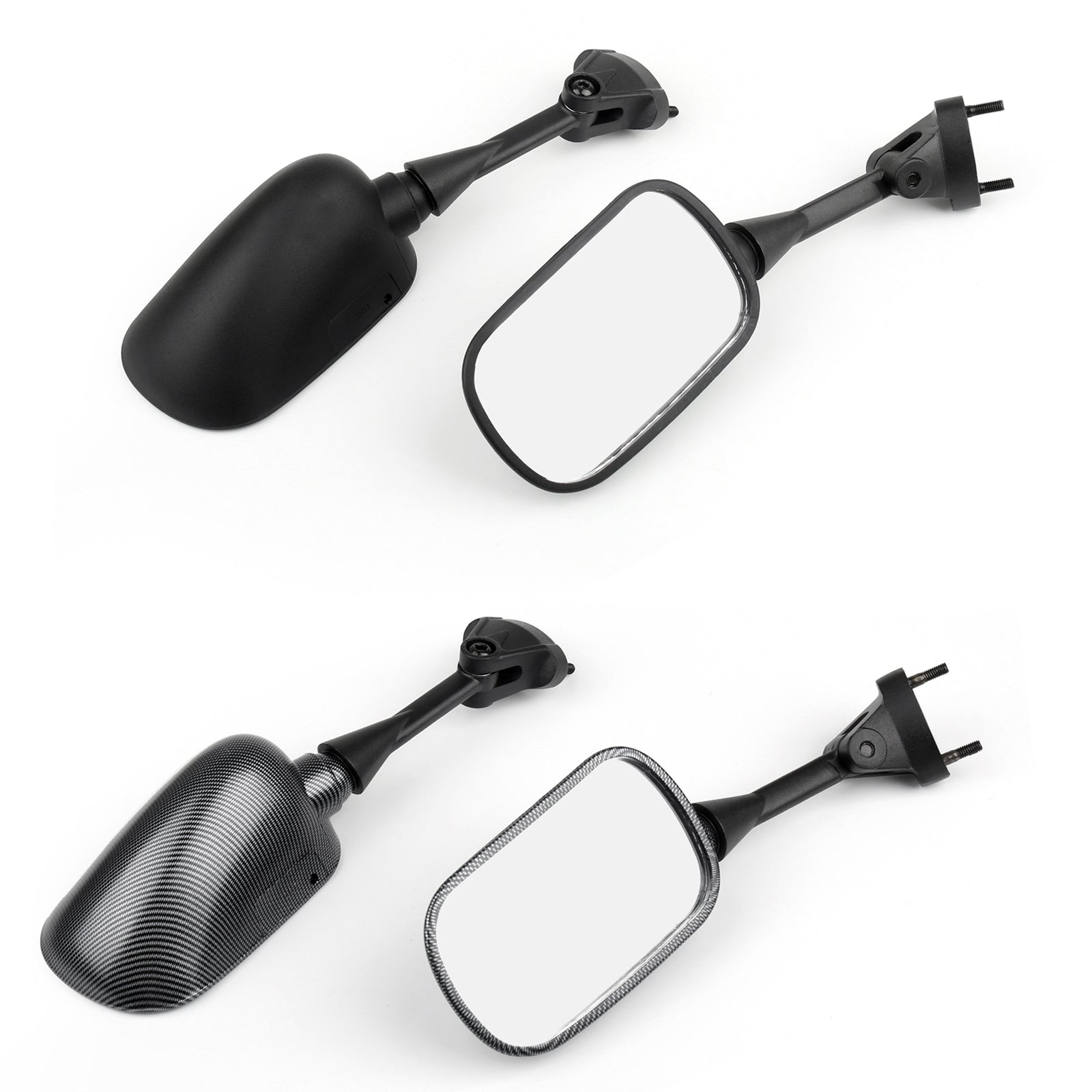 Side Rear View Mirrors For Kawasaki Ninja ZX6R 2005-2008 ZX 10R 2004-2008