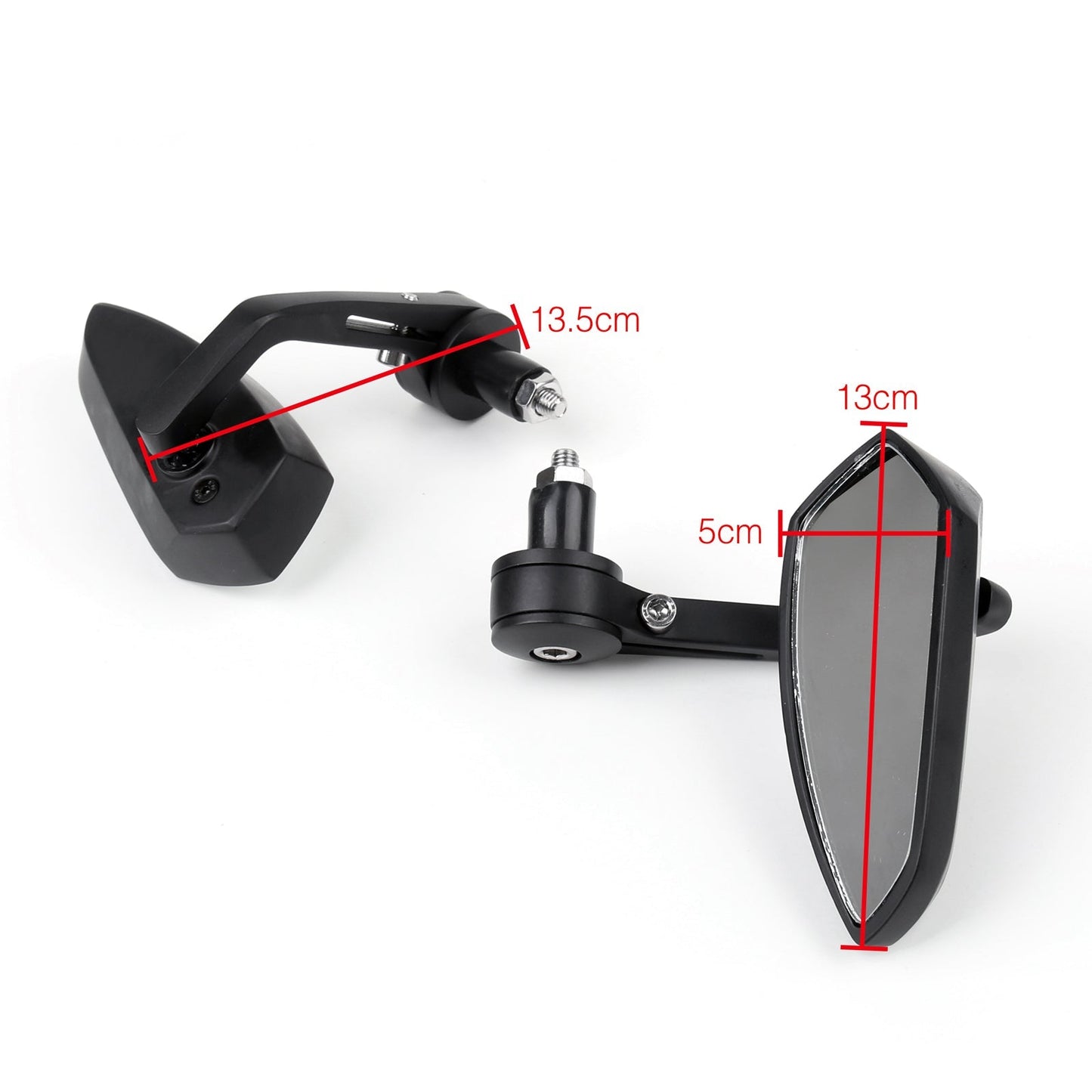 Universal Motorcycle Motorcycle 7/8 22mm Handle Bar End Rear Side View Mirror Generic