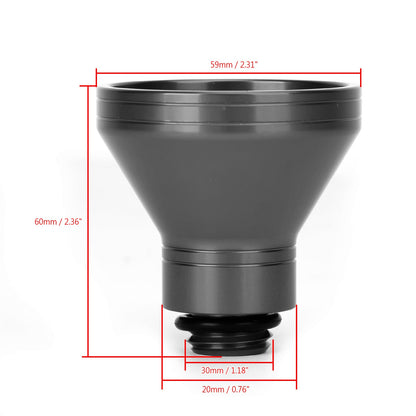 Imbuto di riempimento olio in alluminio billet 20mm Scarico olio universale per moto Generico