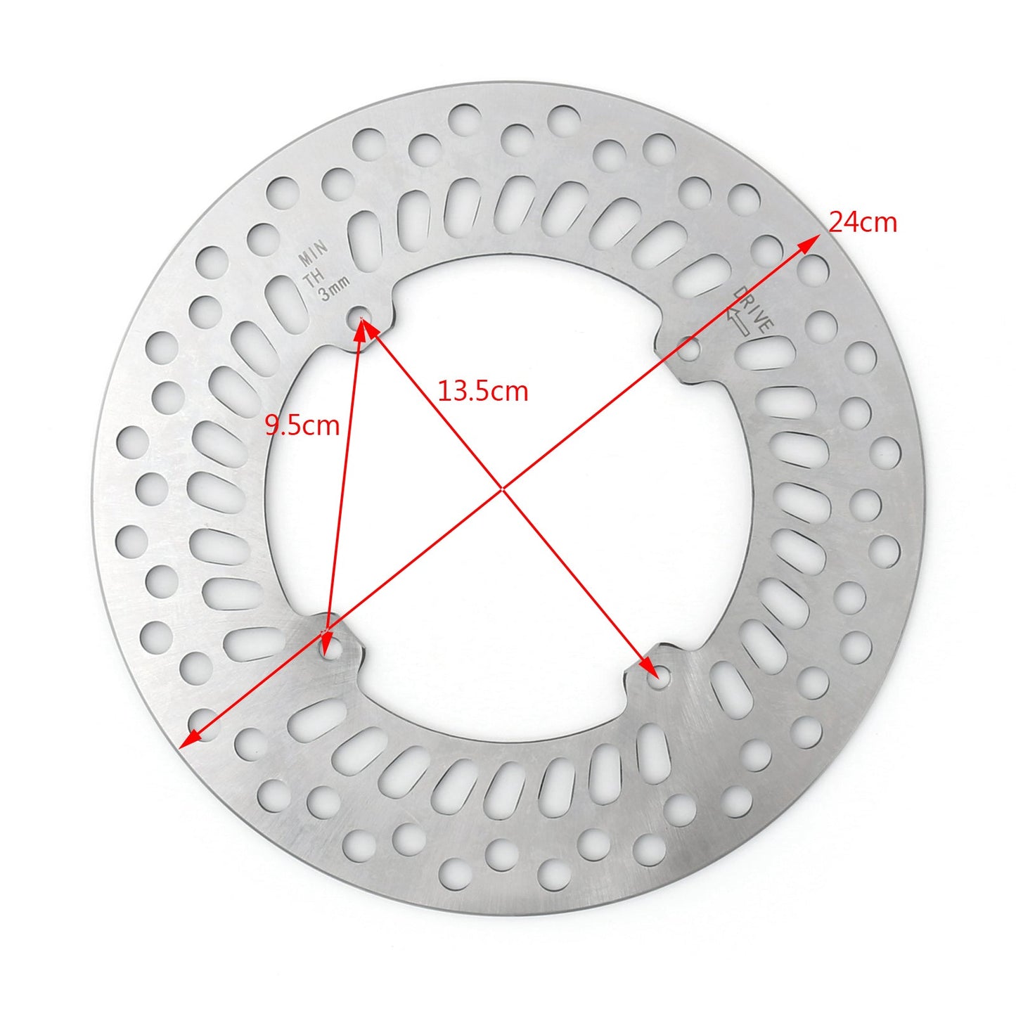 Disco Freno anteriore Rotore e Pastiglie Freno Anteriore Per Honda CR125 CR250 CRF250R CRF250X Generico