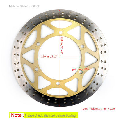 Disco Freno Anteriore Rotore 290mm Per Kawasaki Ninja 150 KRR ZX150 2004-2013 Generico