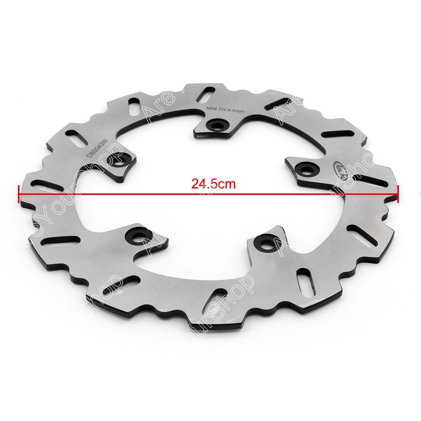 Disco freno posteriore Arashi per Yamaha YZ 125 WR250 F YZ450F WR125 YZ F 250 426 Generico