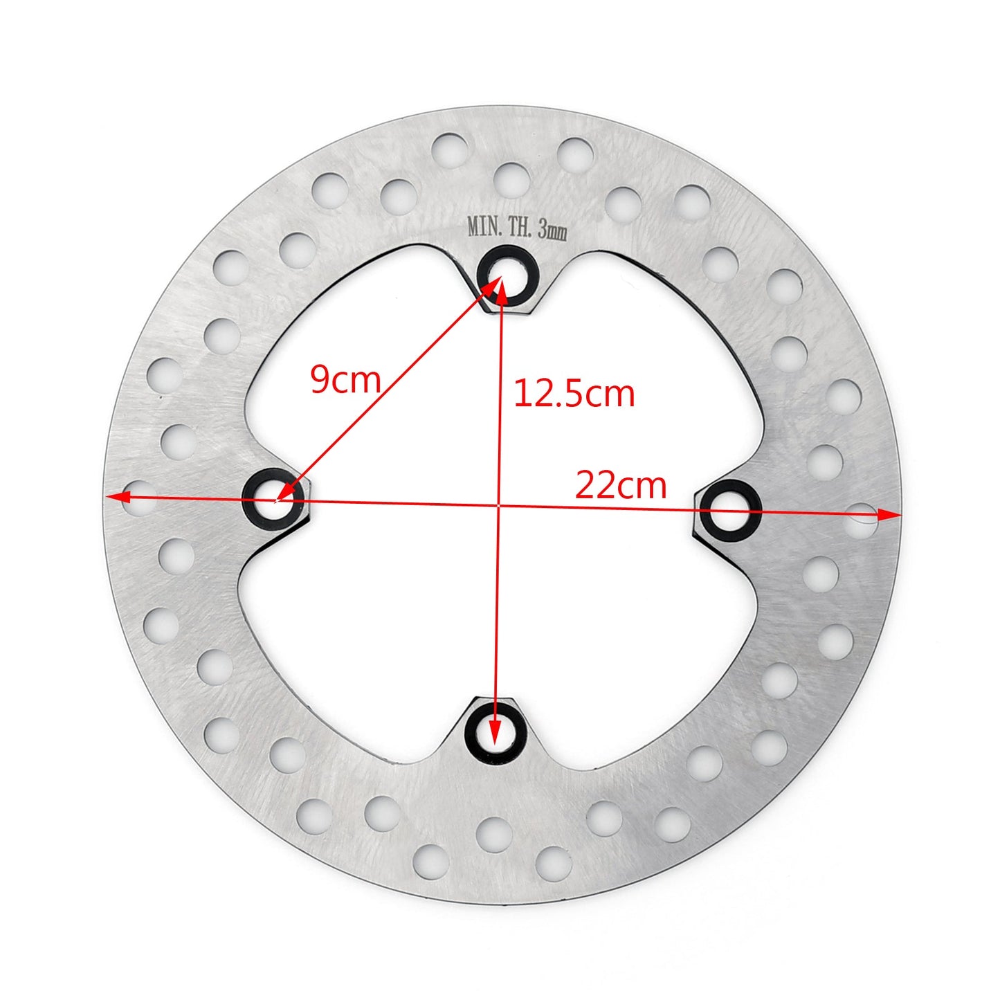 Rotore disco freno posteriore in acciaio inox per Honda CRF230L CRM250 XR250R XR400R/600 generico