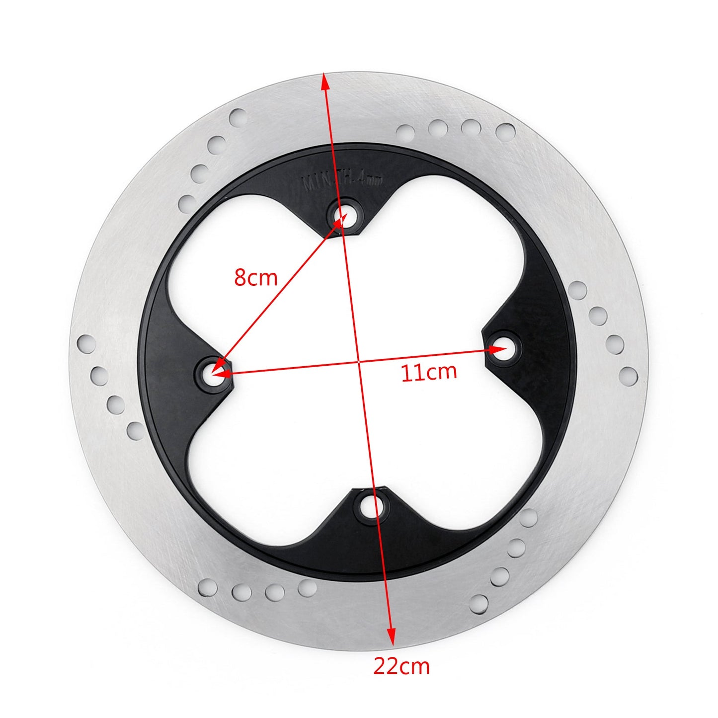 Rotore disco freno posteriore per Honda NSR250 MC28 94-96 VFR400 NC30 89-92 RVF 400 NC35 generico