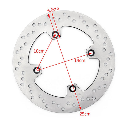 Disco freno posteriore Rotore per Suzuki AN650 Burgman Skywave 650 2001-2003 2002 Generico