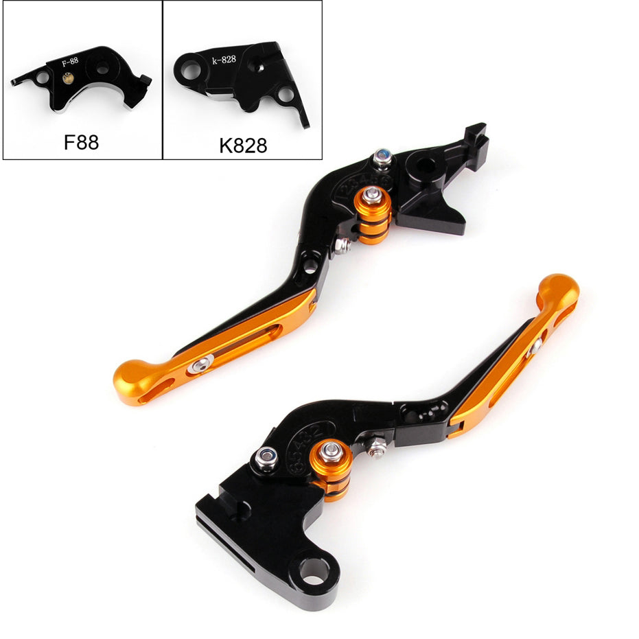 Leve freno frizione estensibili pieghevoli regolabili per Kawasaki ZX10R 6R Z1000 Generico