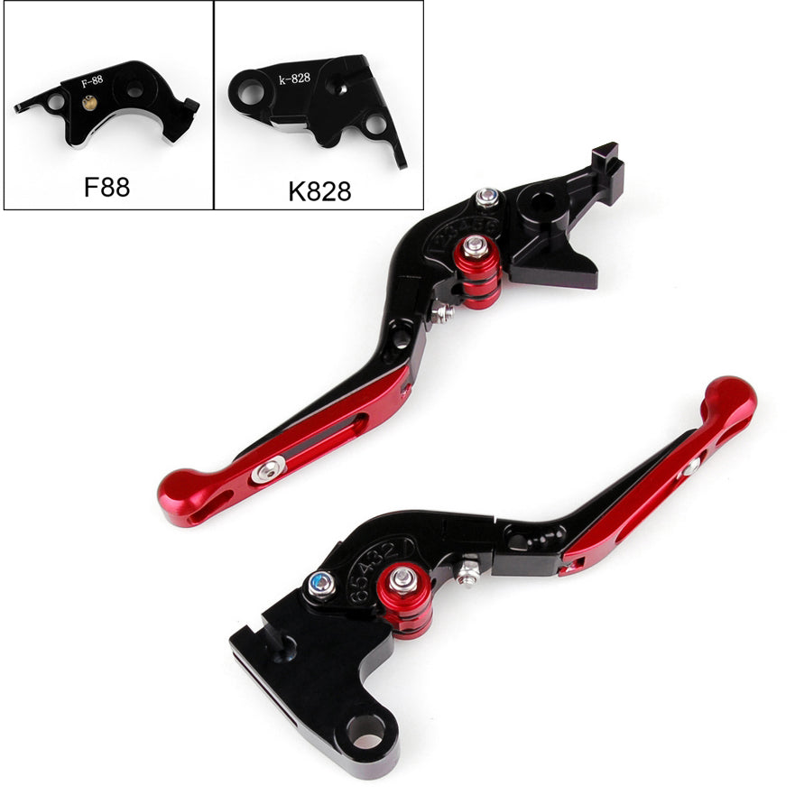 Leve freno frizione estensibili pieghevoli regolabili per Kawasaki ZX10R 6R Z1000 Generico