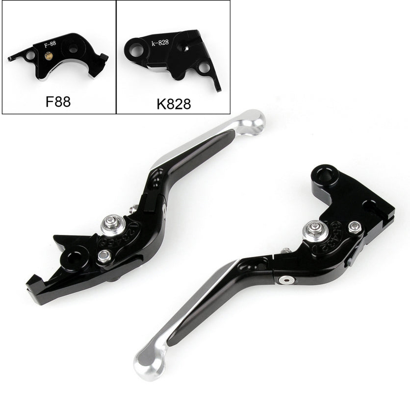 Leve freno frizione estensibili pieghevoli regolabili per Kawasaki ZX10R 6R Z1000 Generico