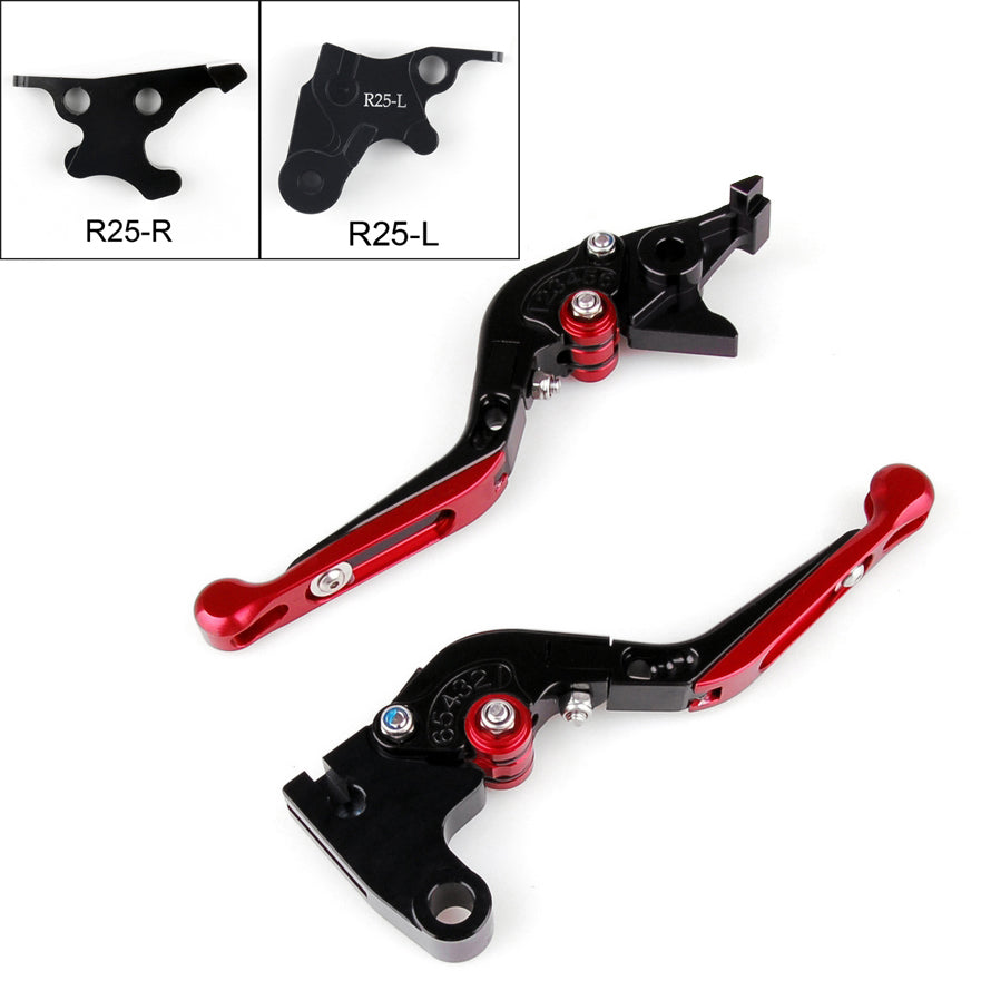 Leve freno frizione estensibili pieghevoli regolabili per Yamaha YZF R25 2014-2015 generiche