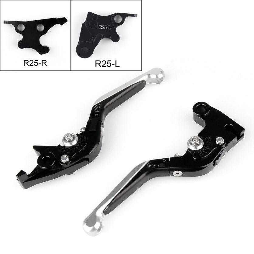 Leve freno frizione estensibili pieghevoli regolabili per Yamaha YZF R25 2014-2015 generiche
