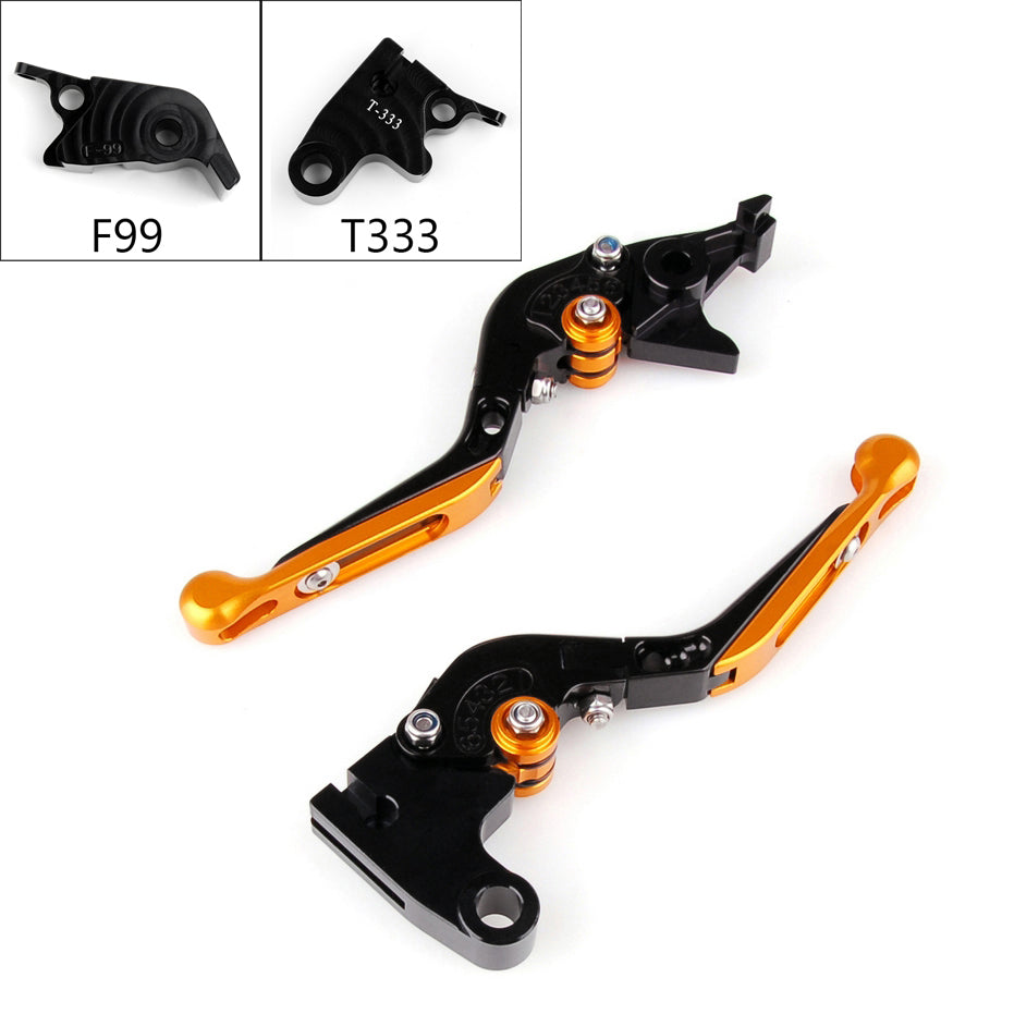 Leve freno frizione allungabili pieghevoli regolabili per Triumph DAYTONA 675 R Generico