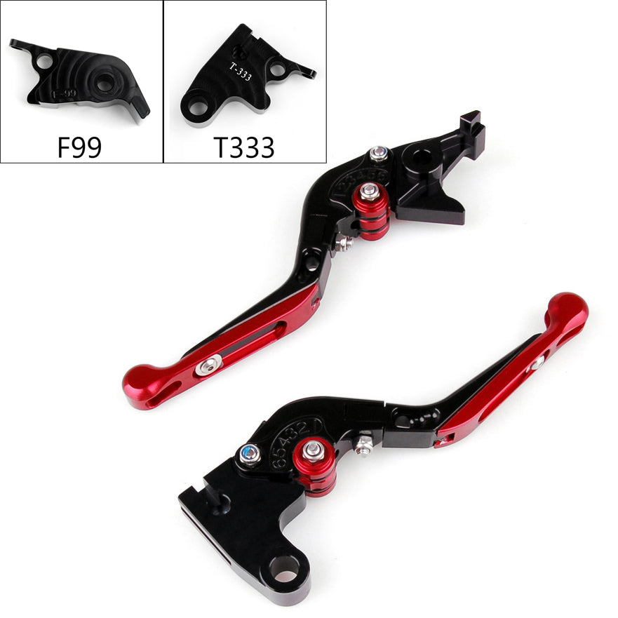 Leve freno frizione allungabili pieghevoli regolabili per Triumph DAYTONA 675 R Generico
