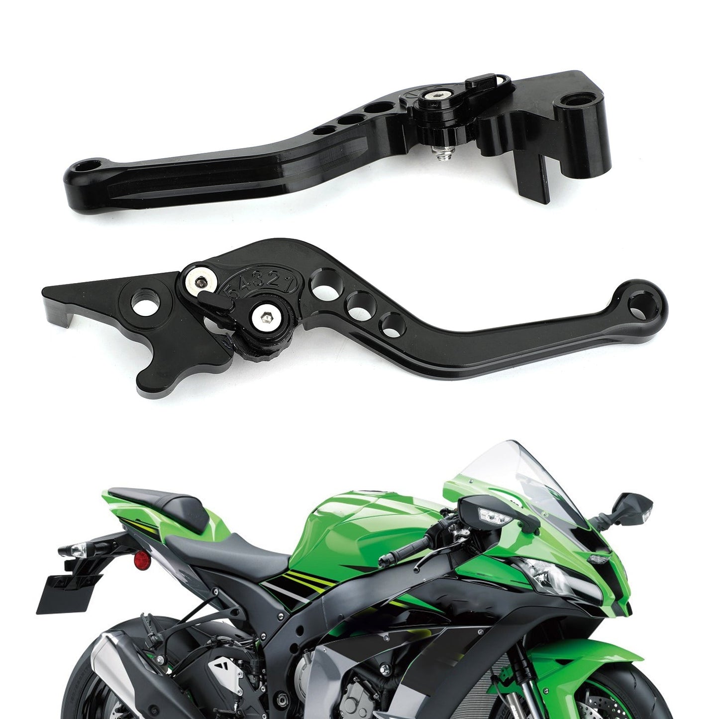 Leve freno frizione per Kawasaki Ninja 250 300 argento generiche