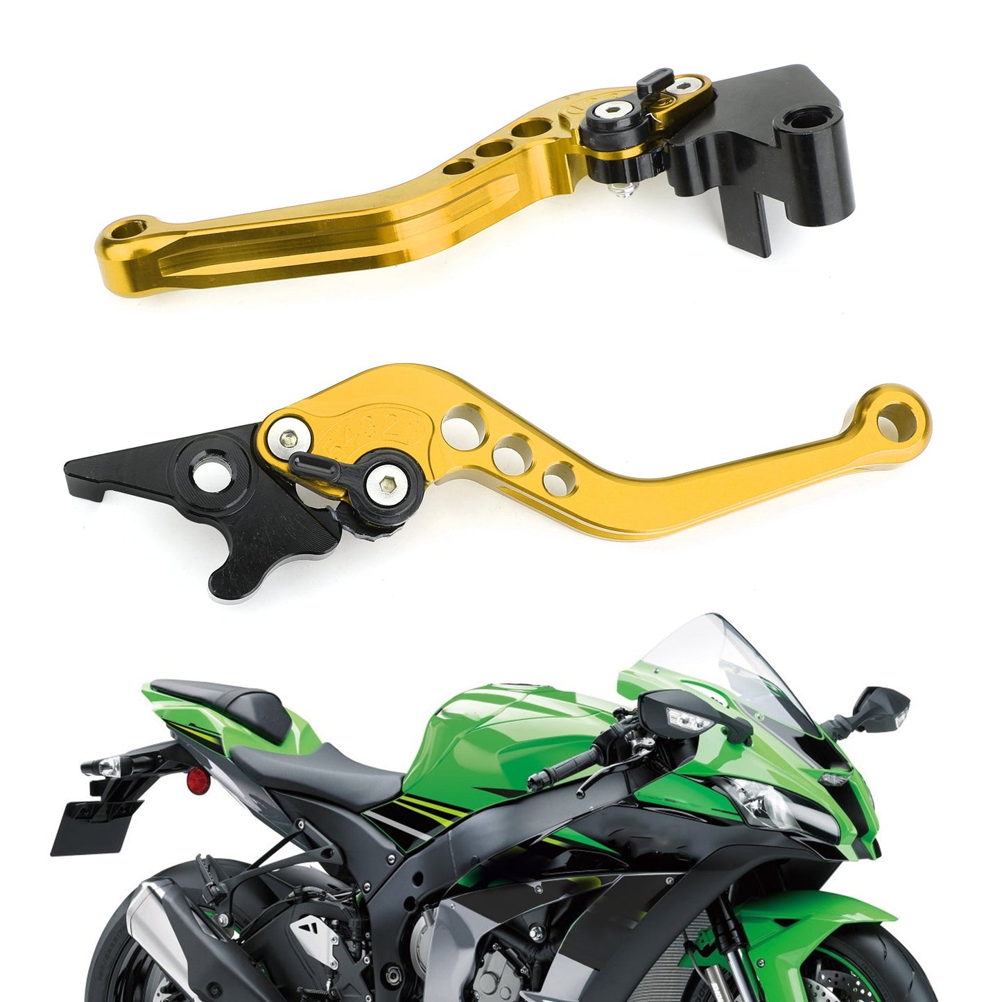 Leve freno frizione per Kawasaki Ninja 250 300 argento generiche