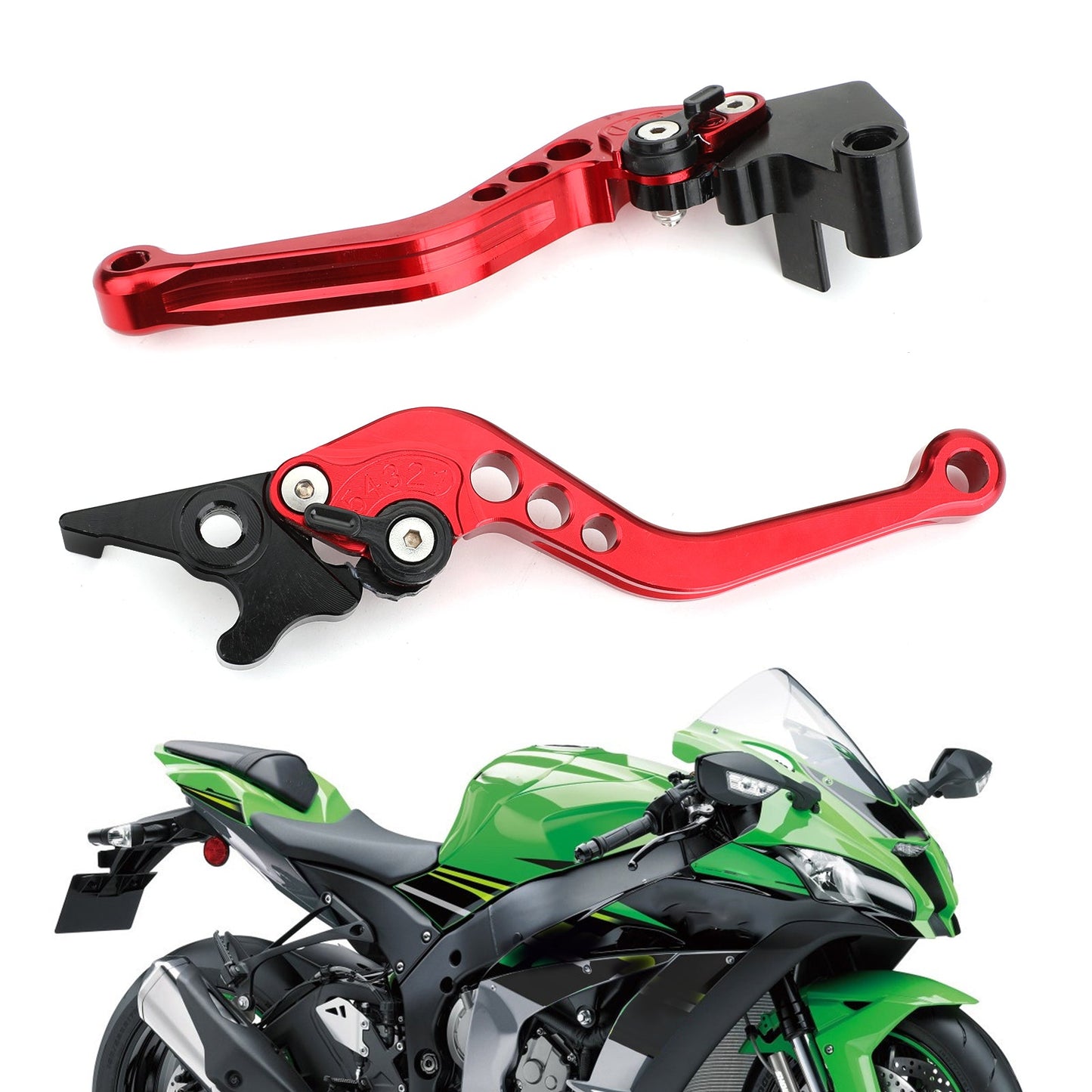 Leve freno frizione per Kawasaki Ninja 250 300 argento generiche