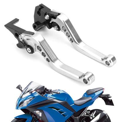 Leve freno frizione per Kawasaki Ninja 250 300 argento generiche