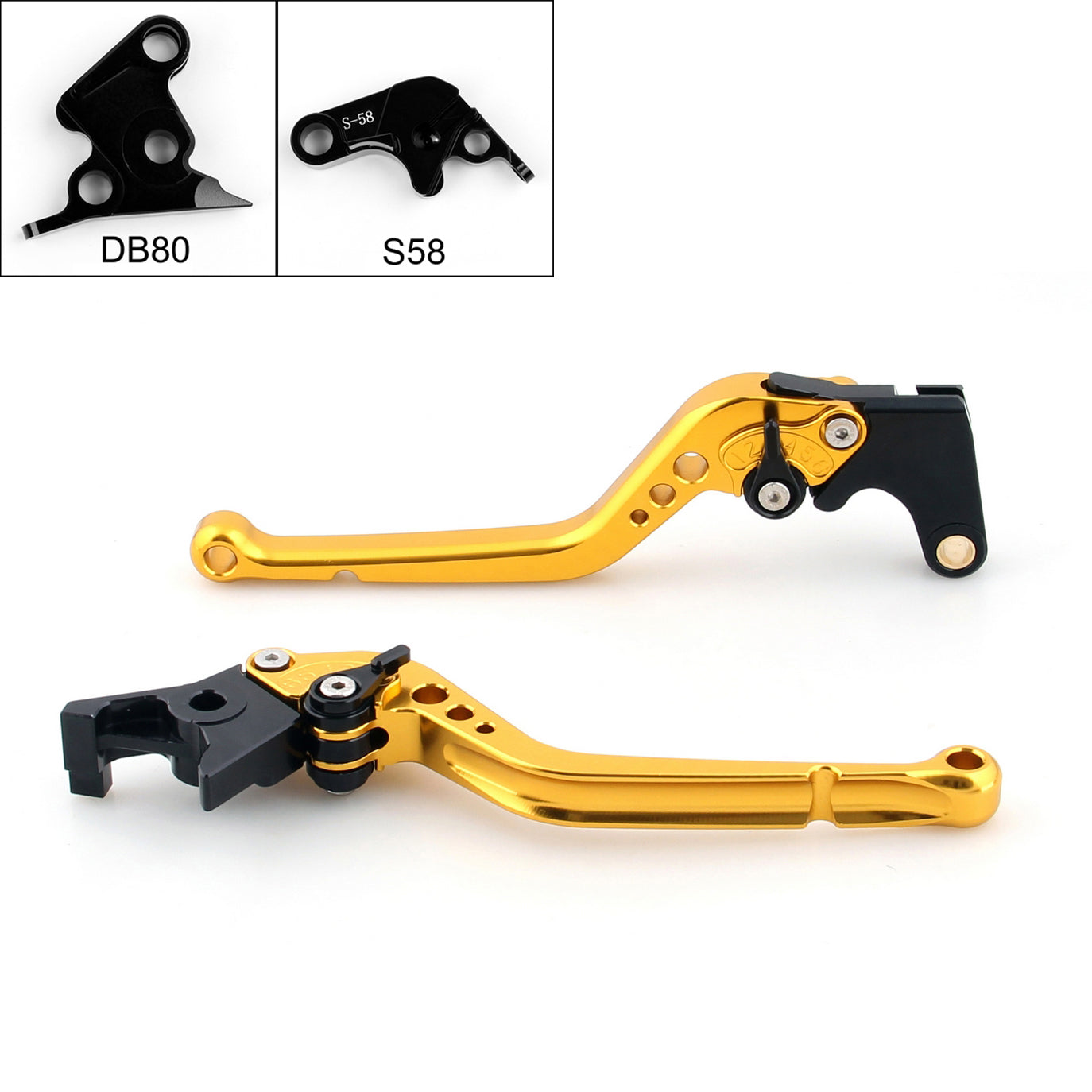 Leve freno frizione lunghe per Aprilia TUONO V4R 2011-2014 nere generiche
