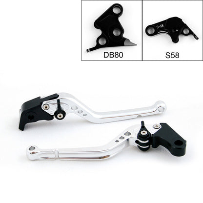 Leve freno frizione lunghe per Aprilia TUONO V4R 2011-2014 nere generiche