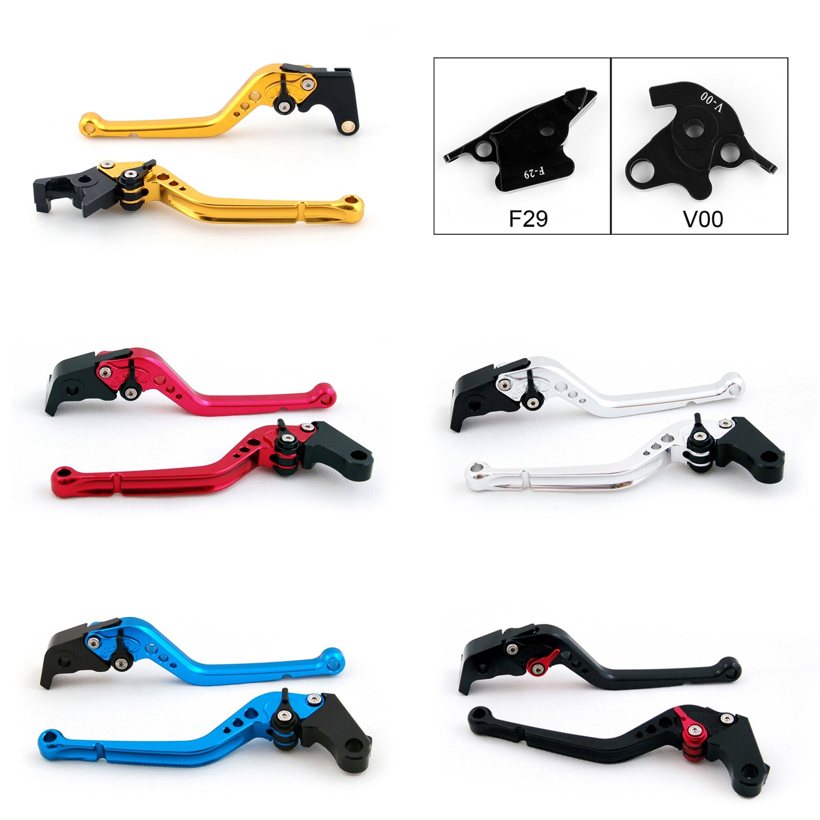 Long Brake Clutch Levers For Honda ST 1300 2008-2012 Black