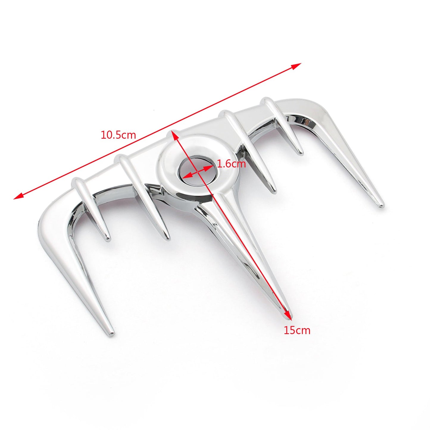 Goldwing Cromato Carenatura Gas Serbatoio Porta Trim Fit Honda GL1800 2001-2011 Generico