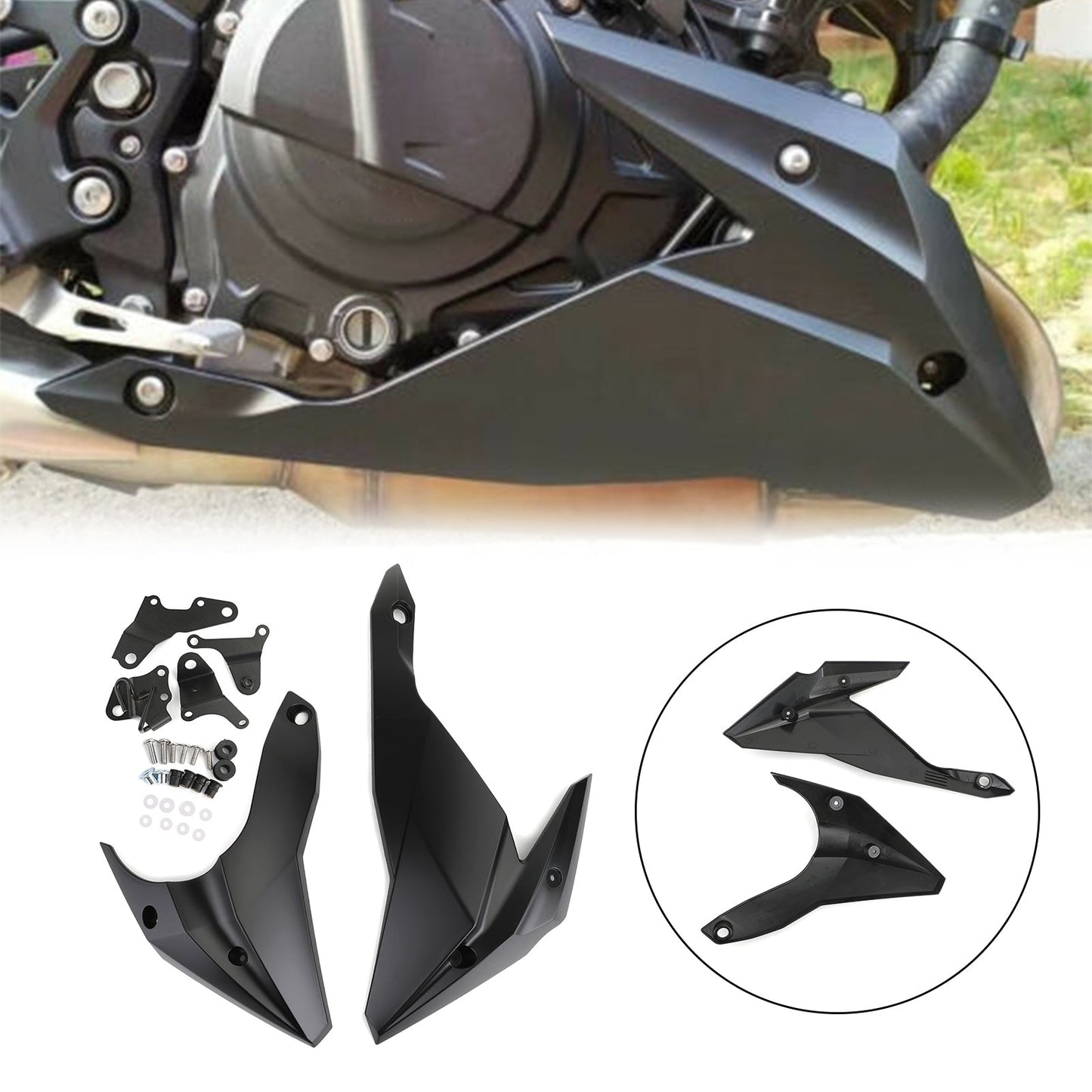 Carenatura coperchio carenatura inferiore pannello motore per Kawasaki Z400 2018-2023