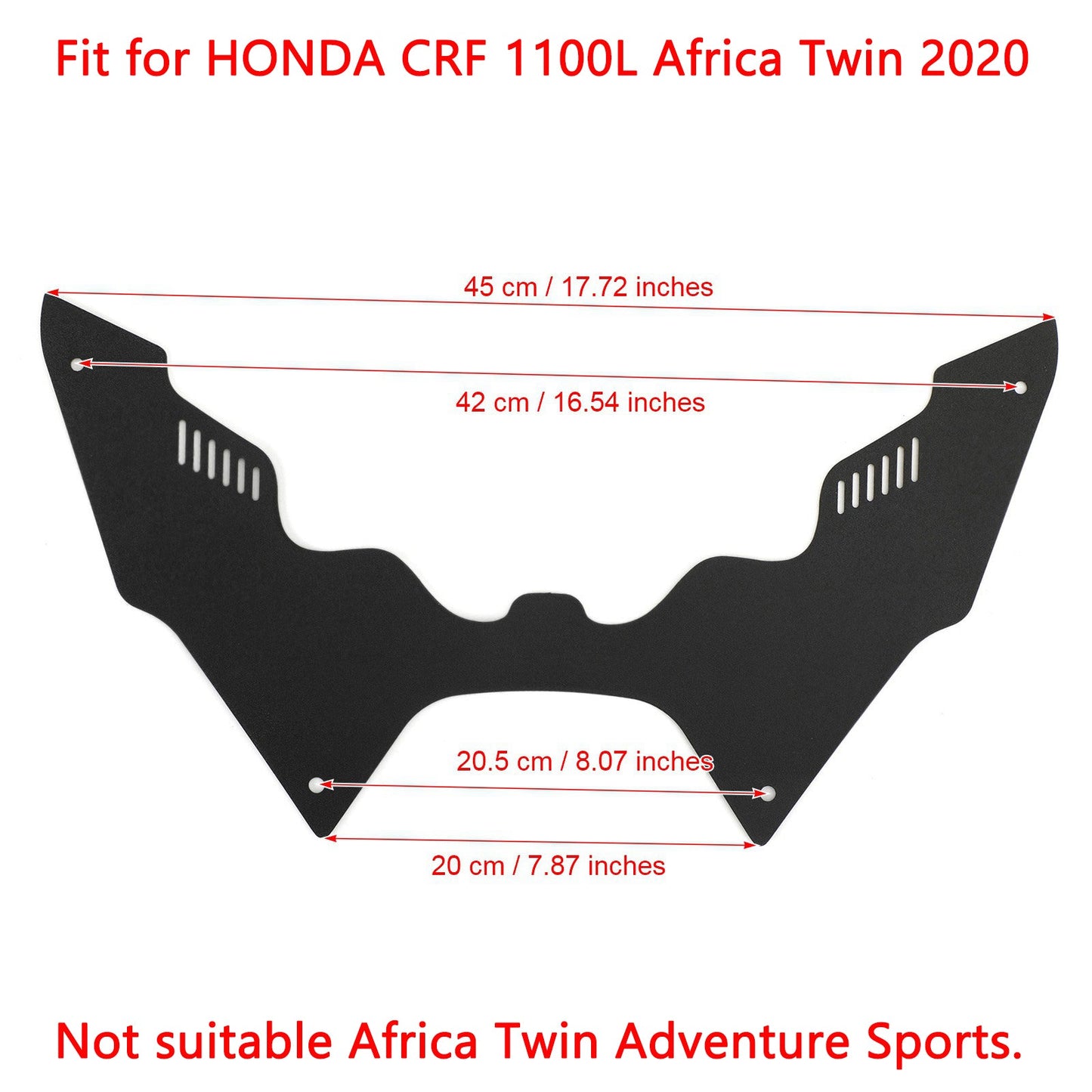 Deflettore Forkshield Updraft adatto per HONDA CRF 1100L Africa Twin 2020 Generico