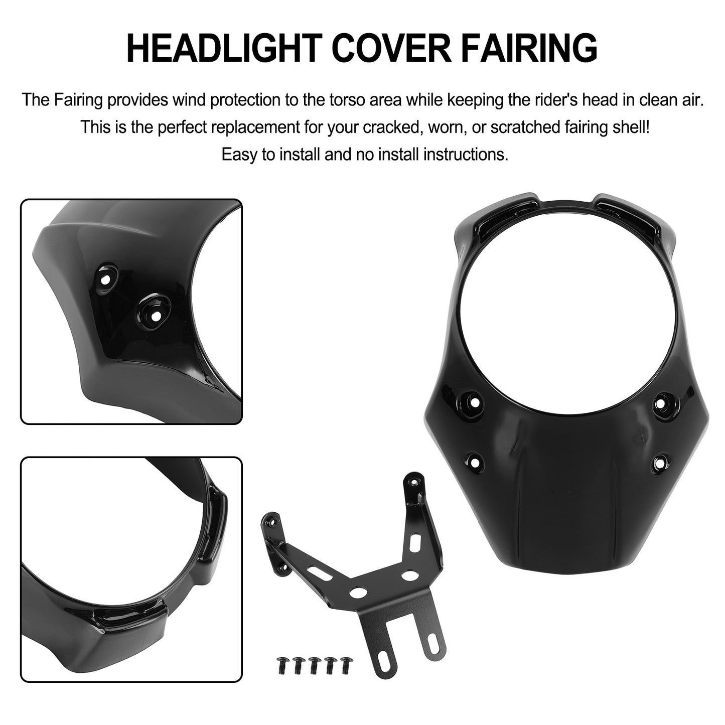 Parabrezza per parabrezza anteriore per Honda Rebel CMX 300 500 17-2021 generico