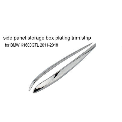 Chrome Side Panel Storage Box Placcatura Trim Strip per BMW K1600GTL 2011-2018 Generico