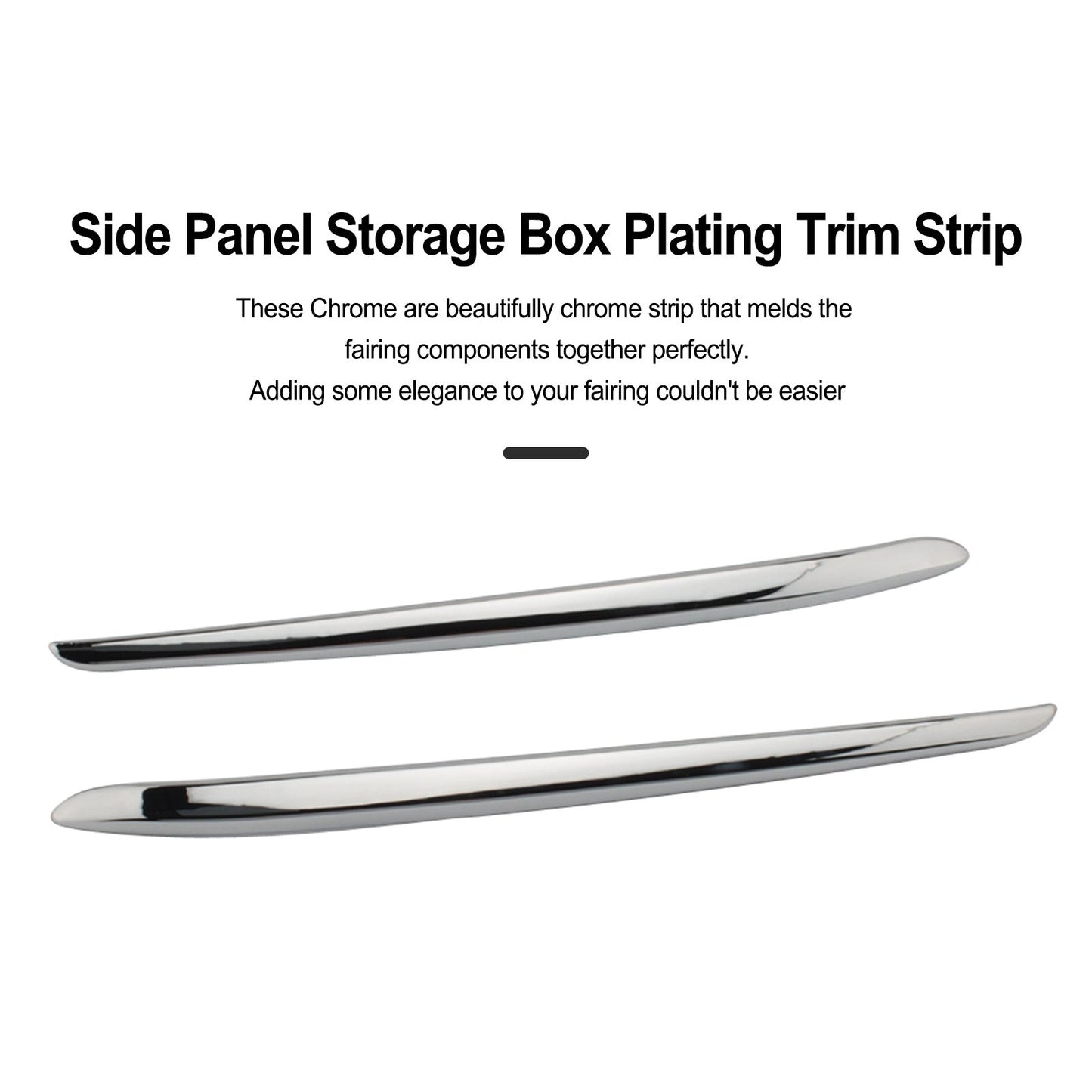 Chrome Side Panel Storage Box Placcatura Trim Strip per BMW K1600GTL 2011-2018 Generico