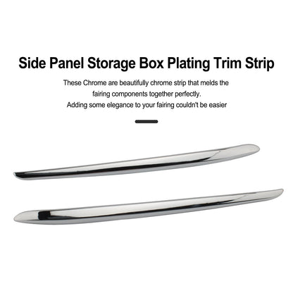 Chrome Side Panel Storage Box Placcatura Trim Strip per BMW K1600GTL 2011-2018 Generico