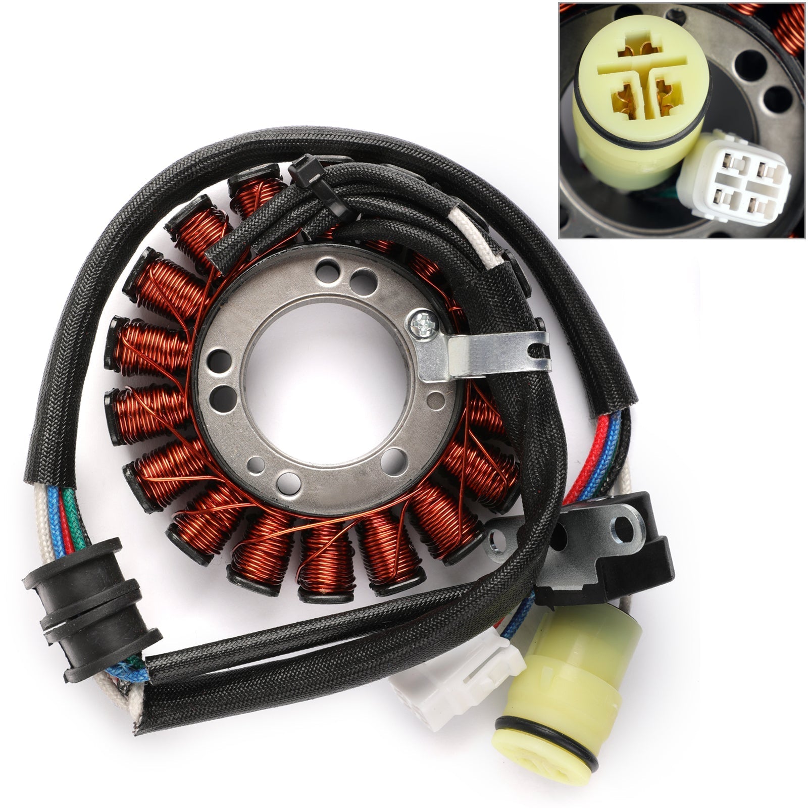 TCMT Stator Coil For Yamaha ATVs: Raptor 660 (01-05), Big Bear 250 (07-09), Bruin 250 (05-06), Bear Tracker (01-04)