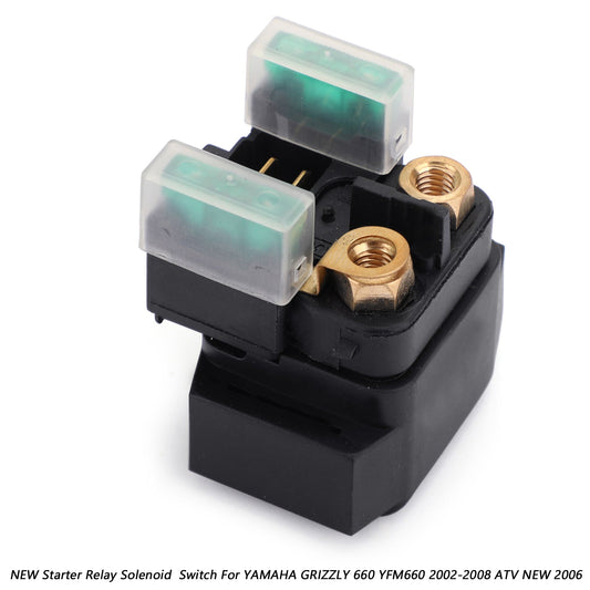 Relè solenoide di avviamento ADATTO A YAMAHA GRIZZLY 660 YFM660 2002-2008 ATV NUOVO 2006 Generico