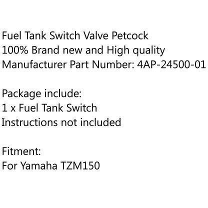 Gas Serbatoio Carburante Interruttore Valvola Pompa Rubinetto 4AP-24500-01 Per Yamaha TZM150 Generico