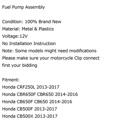 Pompa del carburante per Kawasaki ZX-6R NINJA ZX600P/R ZX636E/F ABS 2007-2016 VN900B/D Generico