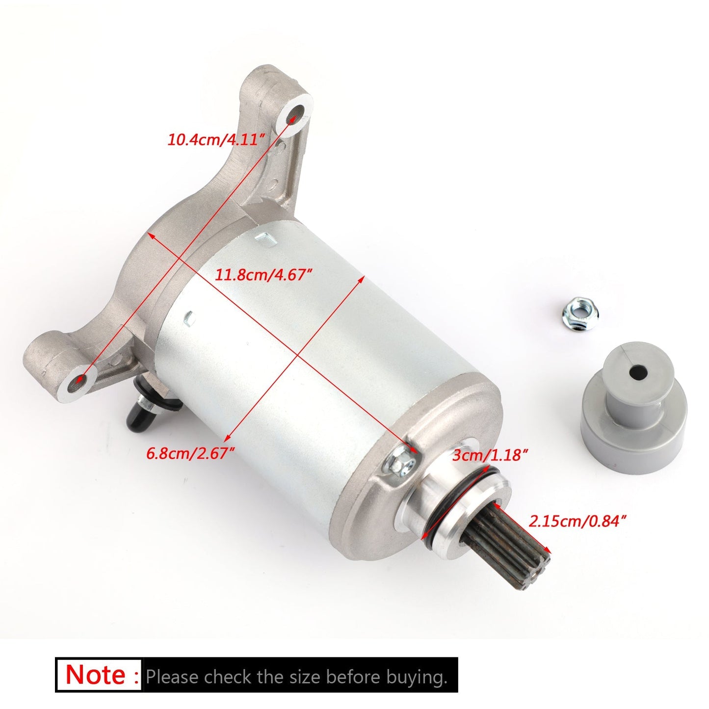 Motorino di avviamento elettrico per Yamaha YFM350F Big Bear 350 4WD YFM350R Raptor Moto-4 Generico