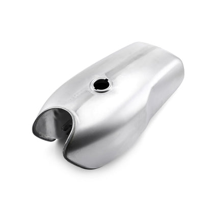 9L 2.4 Gallon Chrome Motorcycle Universal Gas Serbatoio carburante per Cafe Racer Custom Old School Honda Yamaha RD50 RD350 Suzuki BMW R100R Generico