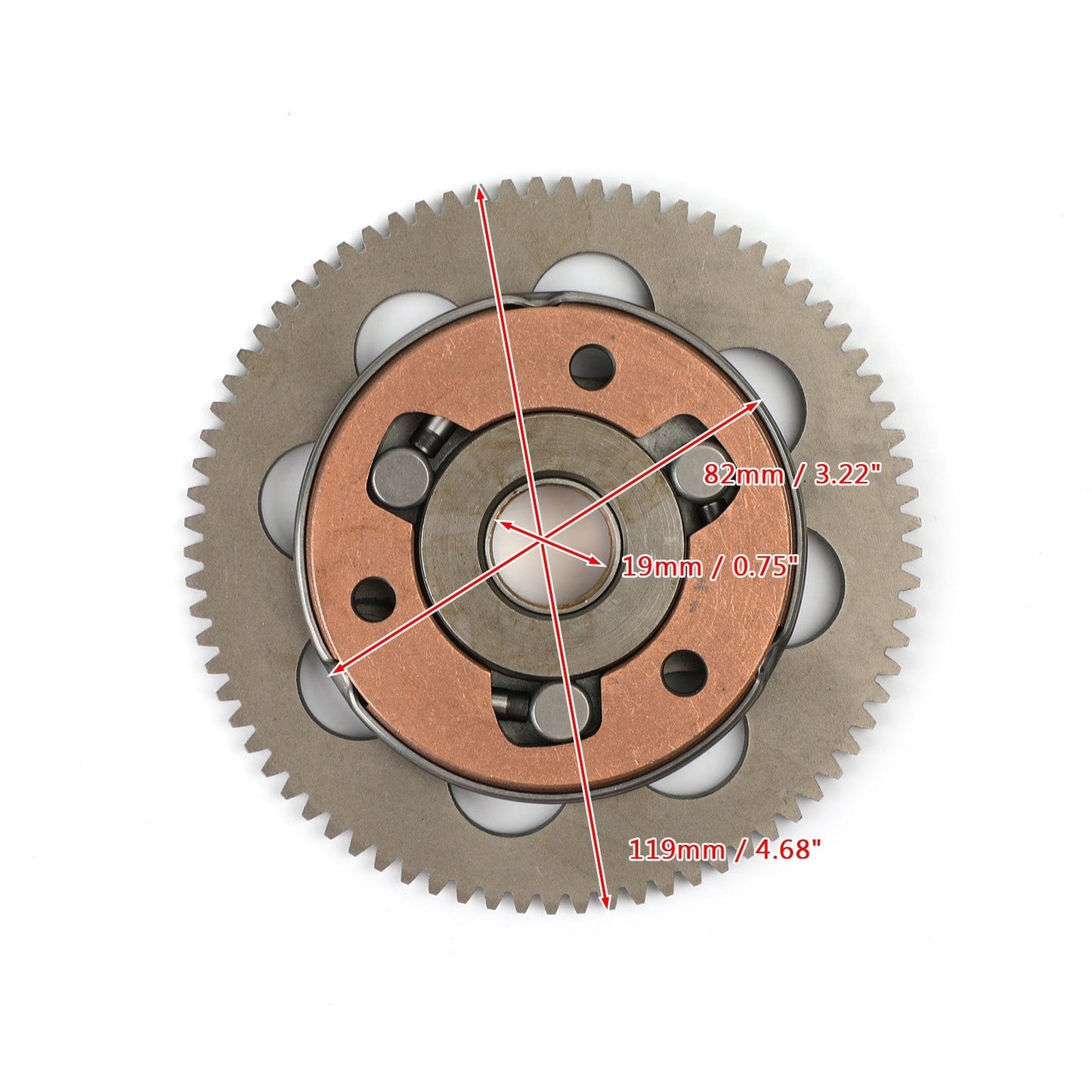 Frizione e ingranaggio di avviamento unidirezionale per Yamaha TTR TT-R 50E TTR90 03-17 4ST-15524-00 generico