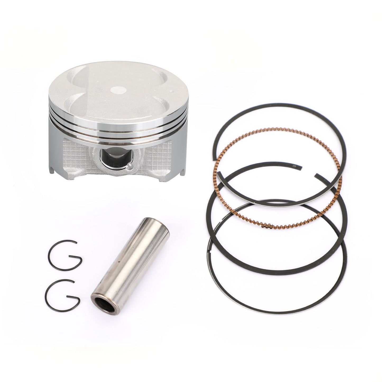 Piston Pin Ring Set STD / +0.25 / +0.50 / +0.75 Alesaggio Misura per Suzuki AN 400 Burgman 400 S 1999-2006 Generico