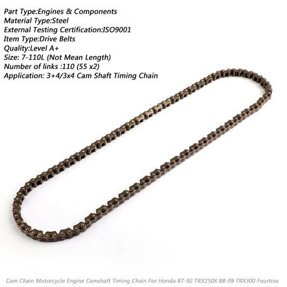 Catena a camme per Honda TRX250X TRX300EX TRX300 250X 300EX 14401-HC0-003 Generico