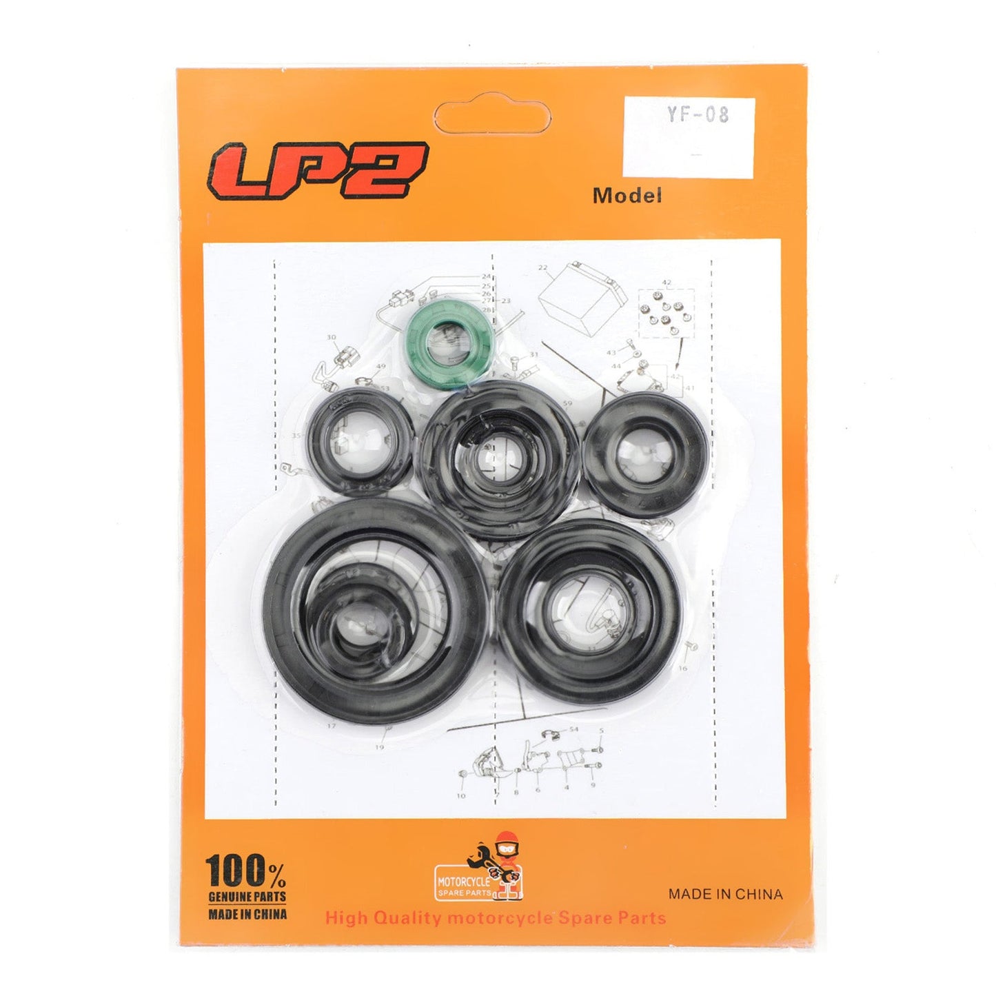 1987-2003 Honda CR125R CR125 CR 125 125R Kit paraolio motore 10 pezzi