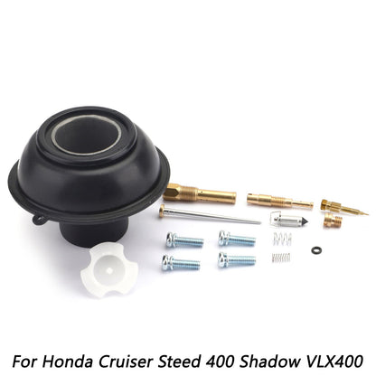 Stantuffo del diaframma del carburatore con kit di riparazione dell&#39;ago per Honda Steed VLX400 Shadow generico