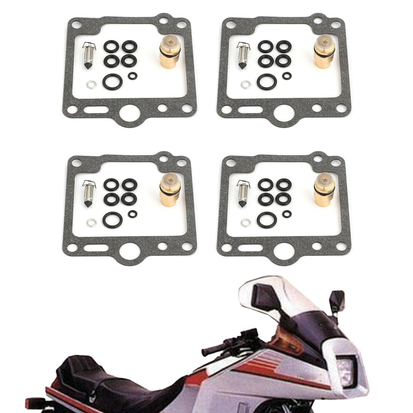 4 set kit di riparazione carburatore per Yamaha XJ700 Maxim X 700 XJ750 FJ1100 FJ1200 generico