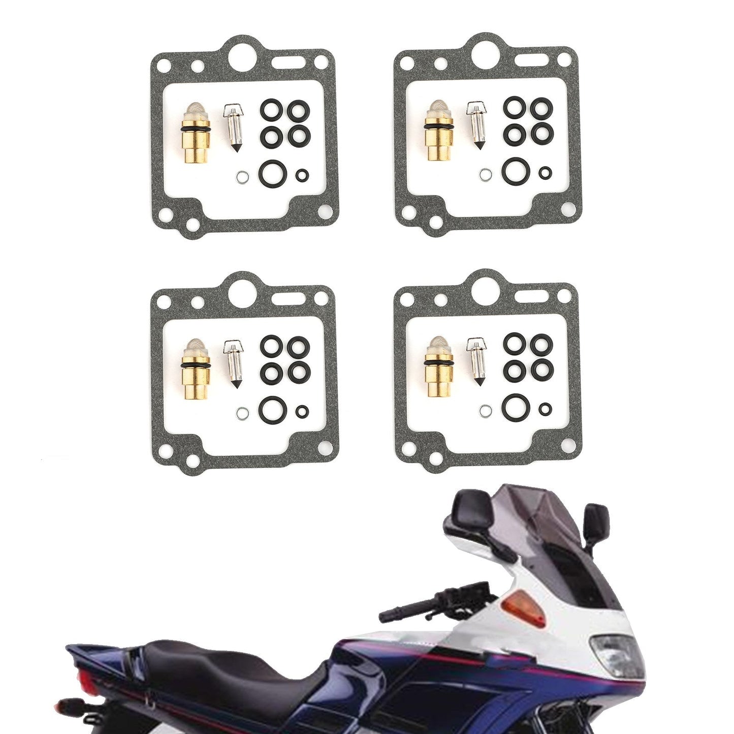 4 set kit di riparazione carburatore per Yamaha XJ700 Maxim X 700 XJ750 FJ1100 FJ1200 generico