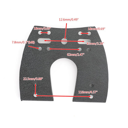 Staffa di montaggio con morsetto per montaggio su manubrio a LED per ATV Dual Head Light universale generico