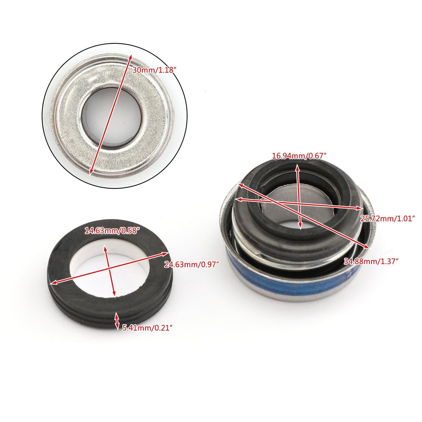 Il kit meccanico della guarnizione della pompa dell'acqua si adatta a Kawasaki Mojave 250 KSF250A 1987-2004 generico